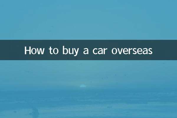 Cómo comprar un coche en el extranjero