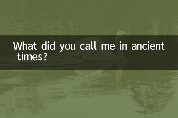Come mi chiamavi nei tempi antichi?