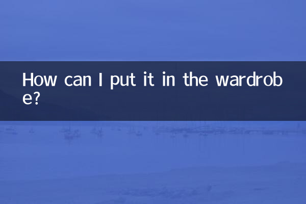 كيف يمكنني وضعها في خزانة الملابس؟
