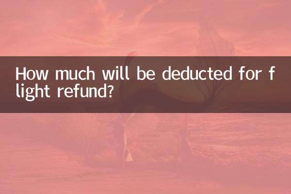 ¿Cuánto se deducirá por el reembolso del vuelo?