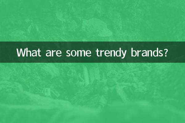 Quelles sont les marques tendances ?