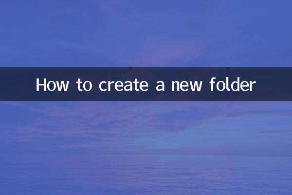 How to create a new folder