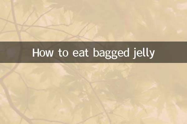 Cómo comer gelatina en bolsas