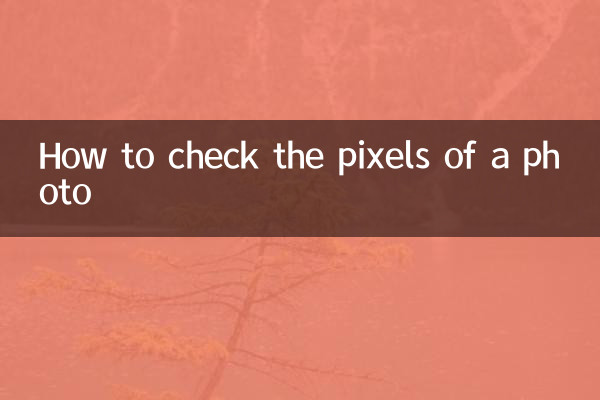 কিভাবে একটি ছবির পিক্সেল চেক করতে হয়