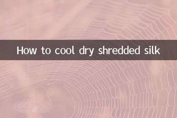 Come raffreddare la seta triturata asciutta