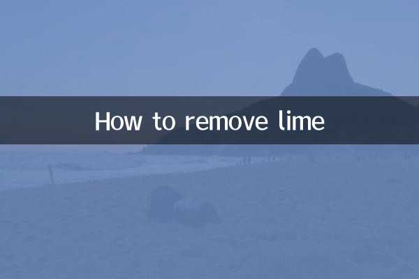 So entfernen Sie Kalk