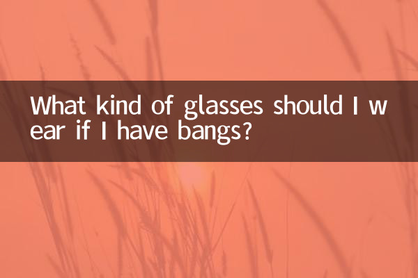 有劉海戴什麼眼鏡