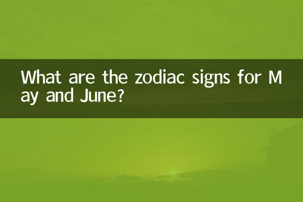 ¿Cuáles son los signos del zodíaco para mayo y junio?