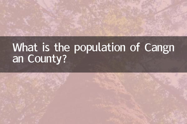 Qual è la popolazione della contea di Cangnan?