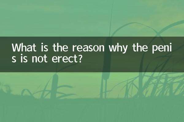 What is the reason why the penis is not erect?