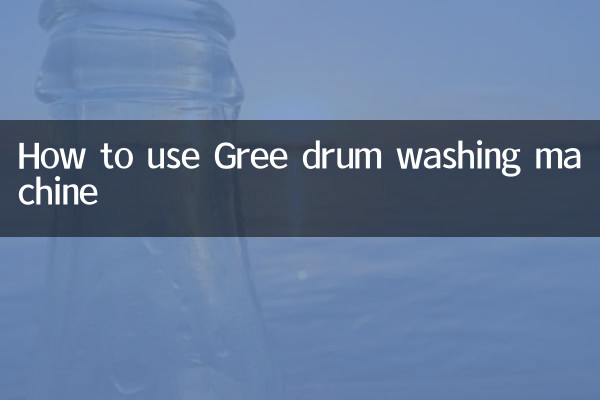 Come utilizzare la lavatrice a tamburo Gree