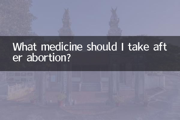 What medicine should I take after abortion?
