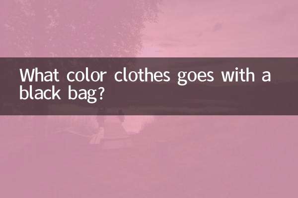 काले बैग के साथ कौन से रंग के कपड़े जाते हैं?