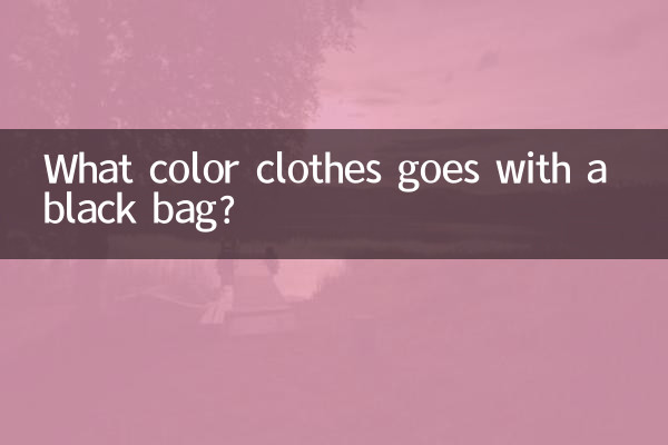 काले बैग के साथ कौन से रंग के कपड़े जाते हैं?