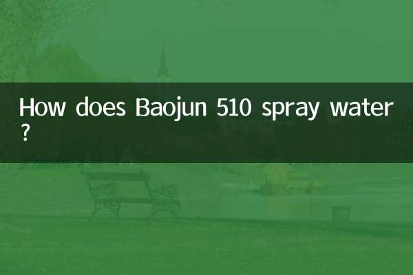 How does Baojun 510 spray water?
