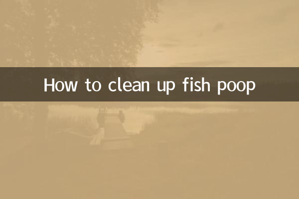 물고기 똥을 청소하는 방법