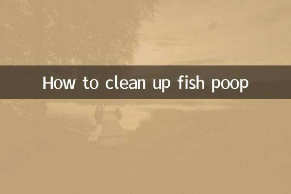 Como limpar cocô de peixe