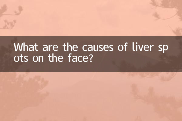 Quali sono le cause delle macchie epatiche sul viso?