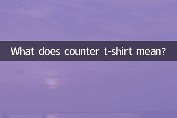 Was bedeutet Counter-T-Shirt?