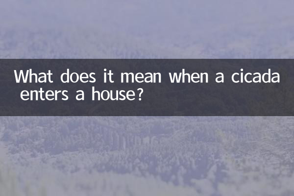 جب کوئی سکاڈا کسی گھر میں داخل ہوتا ہے تو اس کا کیا مطلب ہے؟