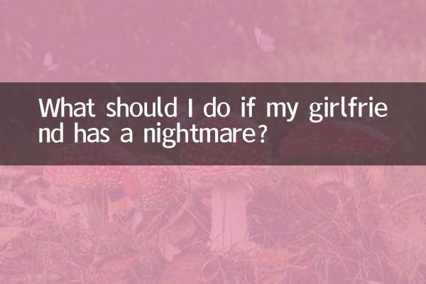 女朋友做噩夢了怎麼辦