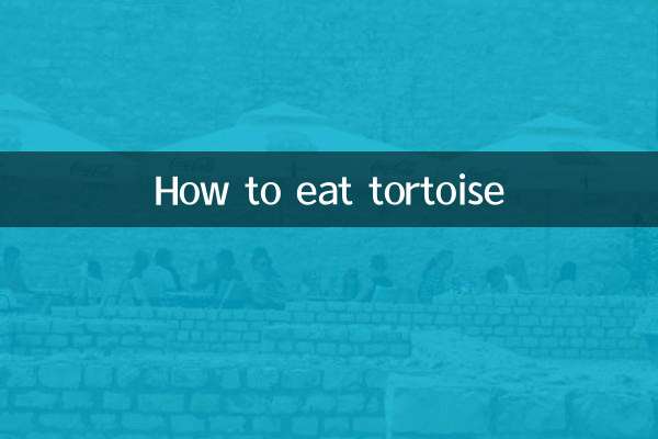 Come mangiare la tartaruga