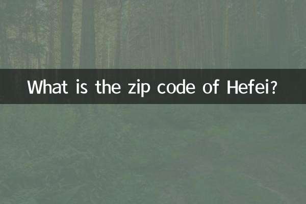 ¿Cuál es el código postal de Hefei?