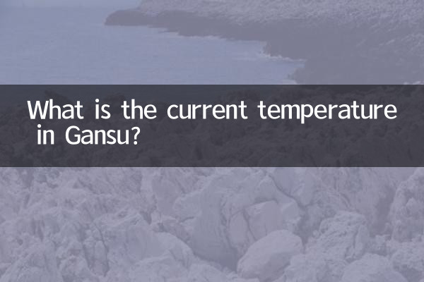甘肃温度现在多少
