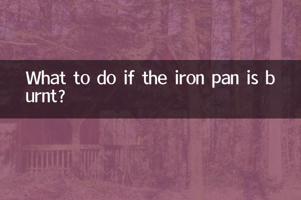 ماذا تفعل إذا احترقت المقلاة الحديدية؟