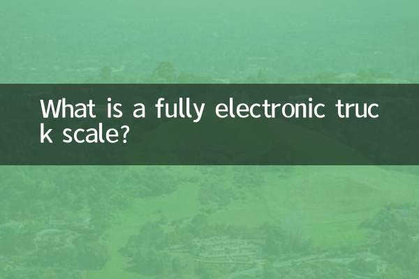 全電子汽車衡是什麼