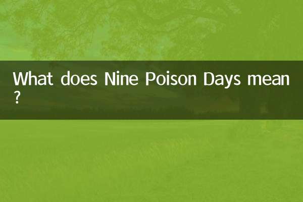 九毒日什麼意思