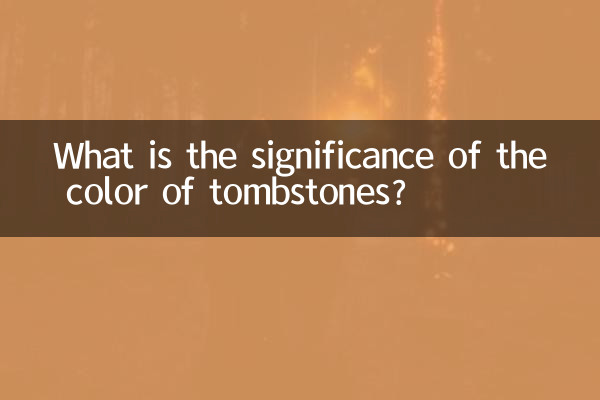 कब्रों के रंग का क्या महत्व है?