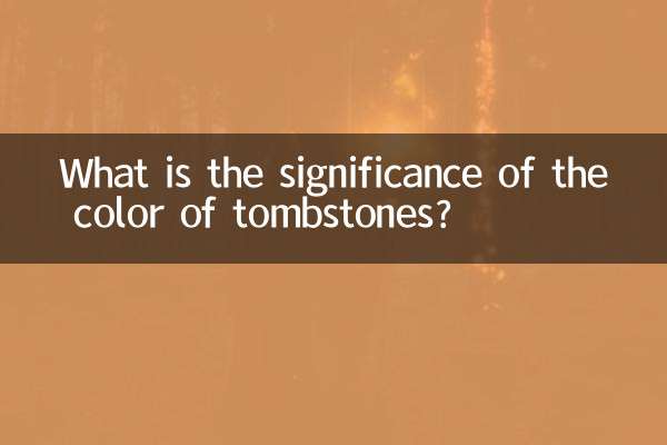 कब्रों के रंग का क्या महत्व है?