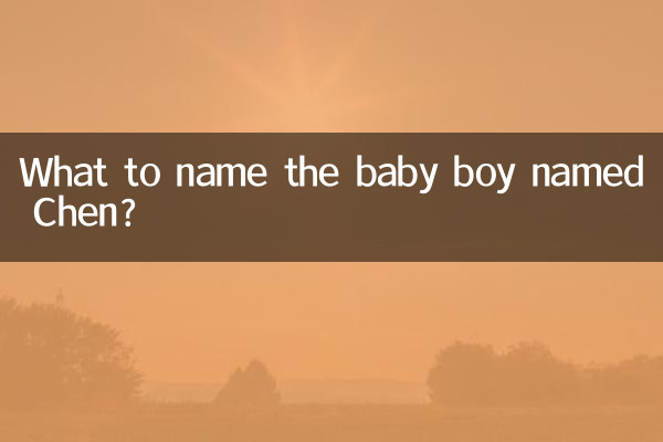 Wie soll der kleine Junge namens Chen heißen?