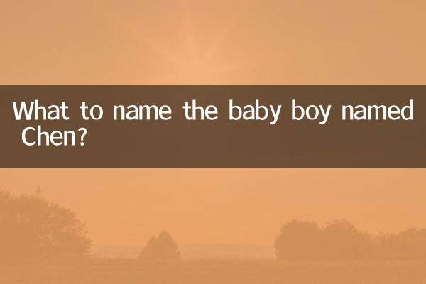 Come chiamare il bambino di nome Chen?