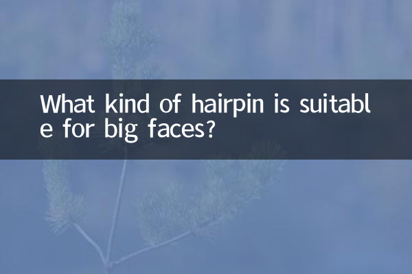 Welche Haarnadel eignet sich für große Gesichter?
