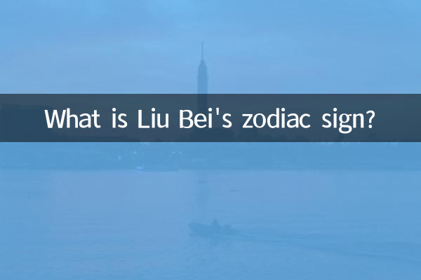 ¿Cuál es el signo zodiacal de Liu Bei?