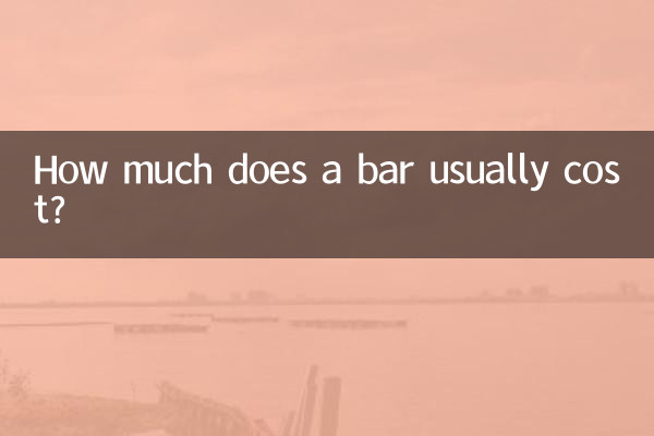 Combien coûte habituellement un bar ?