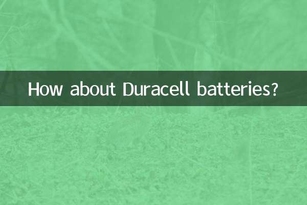 Wie wäre es mit Duracell-Batterien?