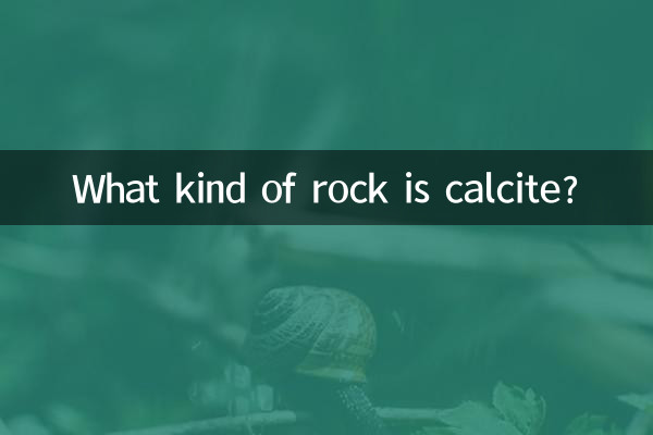 ক্যালসাইট কি ধরনের শিলা?