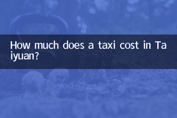 How much does a taxi cost in Taiyuan?