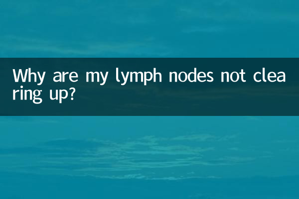 Why are my lymph nodes not clearing up?