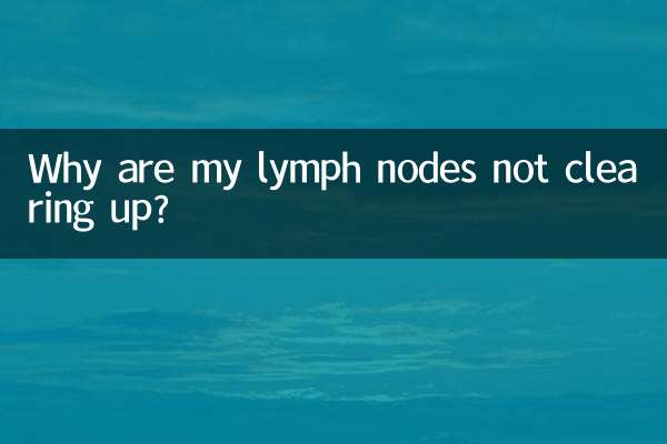 Why are my lymph nodes not clearing up?
