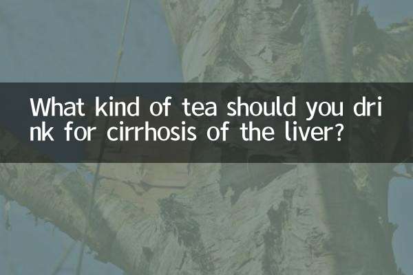 ¿Qué tipo de té se debe beber para la cirrosis hepática?