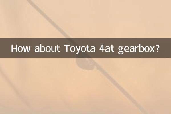 Che ne dici del cambio Toyota 4at?