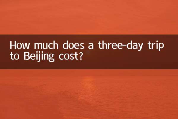 ¿Cuánto cuesta un viaje de tres días a Beijing?