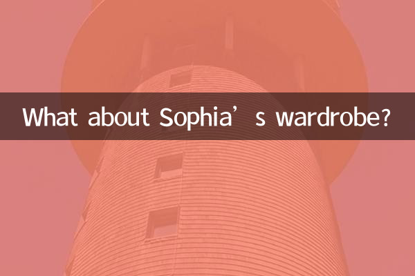 E il guardaroba di Sophia?