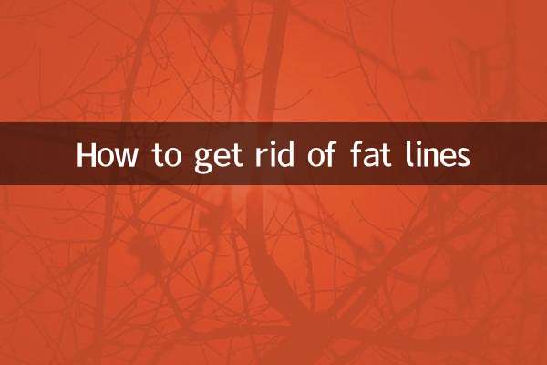 Comment se débarrasser des lignes de graisse