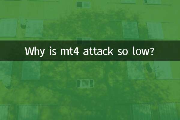 Why is mt4 attack so low?