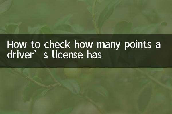 運転免許証の点数の確認方法